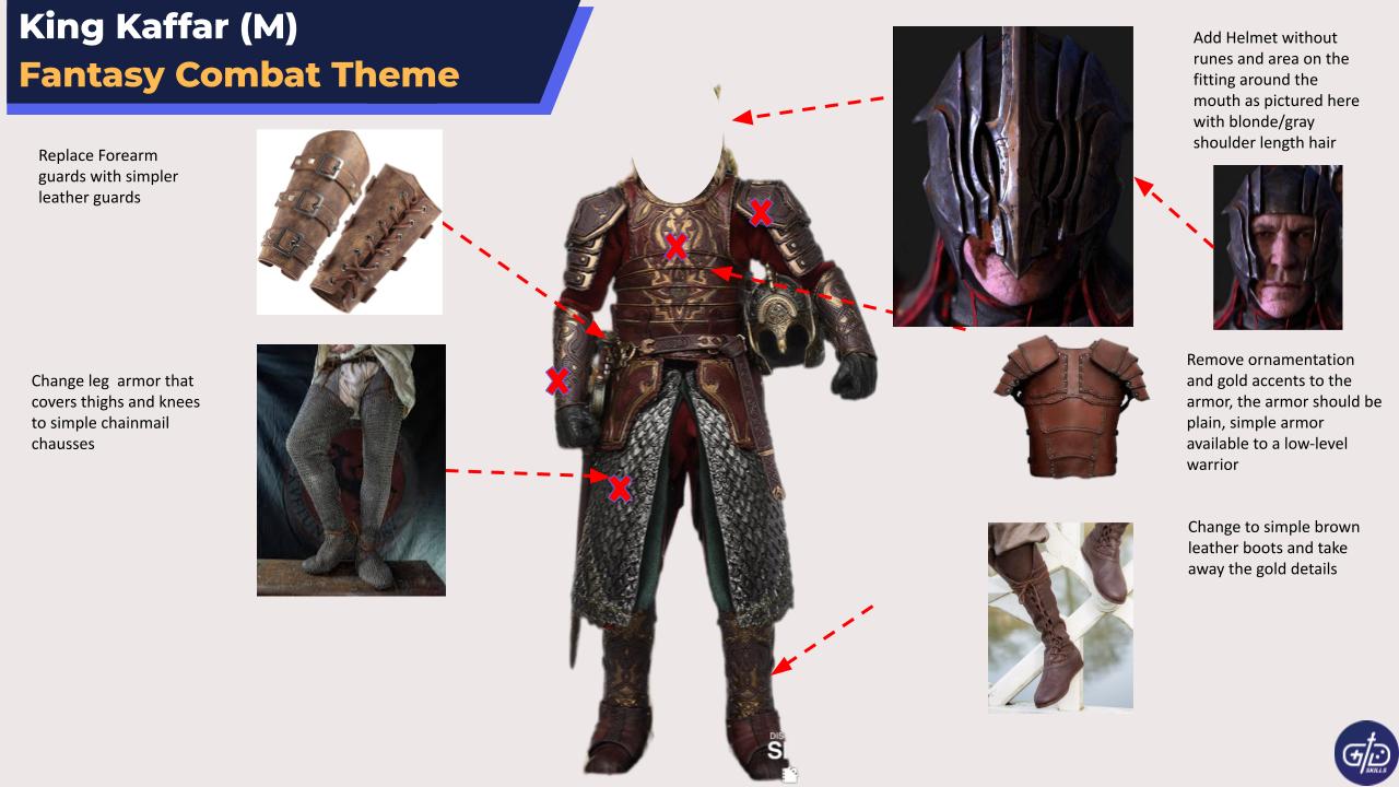 King Kaffar character design